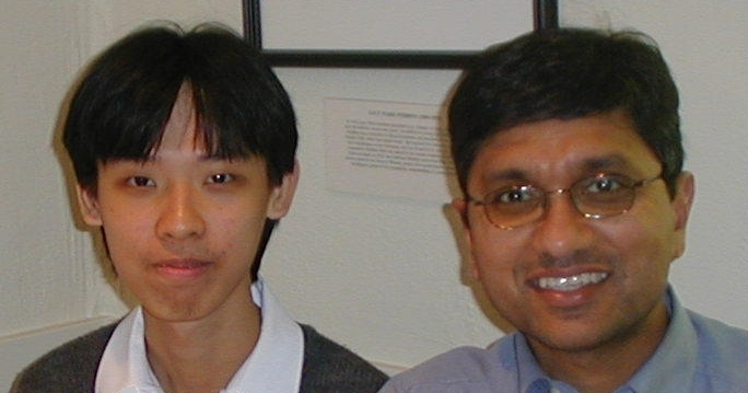 Lok Him Yu with his research director, Ahamindra Jain